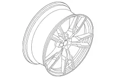 disk wheel, light alloy, in ! \BMW 36 11 8 090 716
