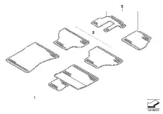 Коврики в салон BMW 51 47 0 416 697