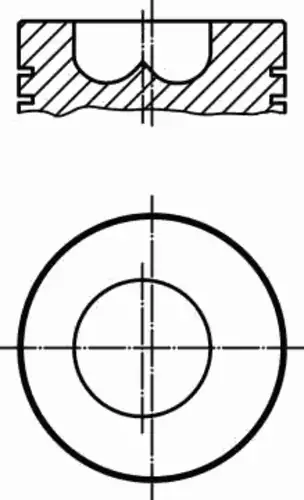 Поршень 495 20 00 MAHLE
