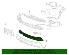 Решетка бампера GM 42615771