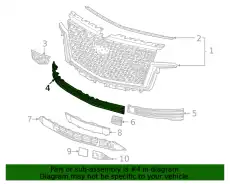 Решетка бампера GM 84570770