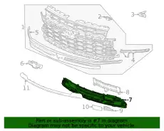 Решетка бампера GM 84796507