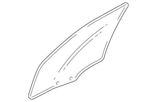 WINDOW,FRT S/D 21998129 CADILLAC