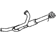 PIPE,EXH FLEX(INCLS 19,20) 25861524 BUICK