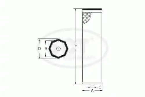 Фильтр воздушный SCT SB 2142