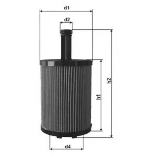 Фильтр масляный MAHLE OX 258D