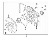 Кожух радиатора 25350G2000 HYUNDAI