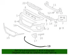 Lip - front bumper 86591G2000 HYUNDAI
