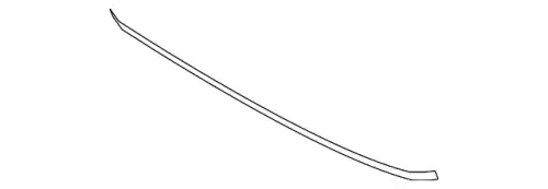 Moulding - front bumper, center 86550G2000 HYUNDAI