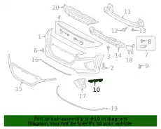 Bracket - front bumper side support, rh 86556G2000 HYUNDAI