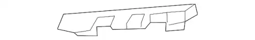 Bracket - front bumper side support, rh 86556G2000 HYUNDAI