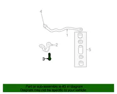 BOLT,FRT STAB SHF INSL CLA 15592554 CADILLAC
