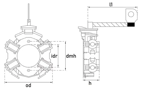 Щеткодержатель TT51287 TESLA TECHNICS
