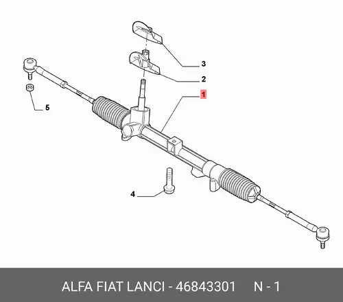 Рулевая рейка ALFA ROMEO 46843301