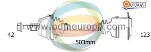 Приводной вал 18-213340 ODM-MULTIPARTS