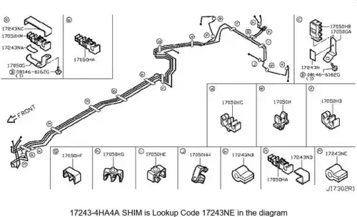 Шайба 172434HA4A INFINITI