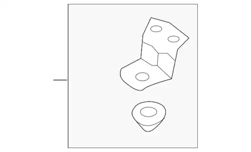 Bracket assy - radiator mounting upper, rh 25333F9000 HYUNDAI