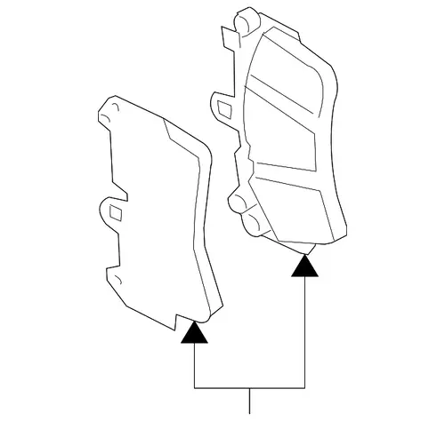колодки дисковые торм. перед. VW 95535193961 VAG