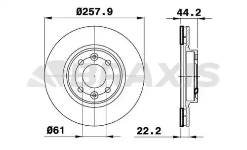 Тормозной диск BRAXIS AE0351