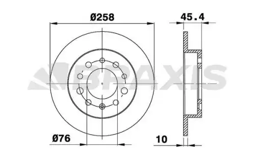 Тормозной диск BRAXIS AE0505