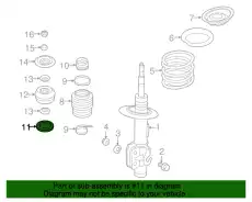 подшипник опоры амортизатора MB 92046063 GM