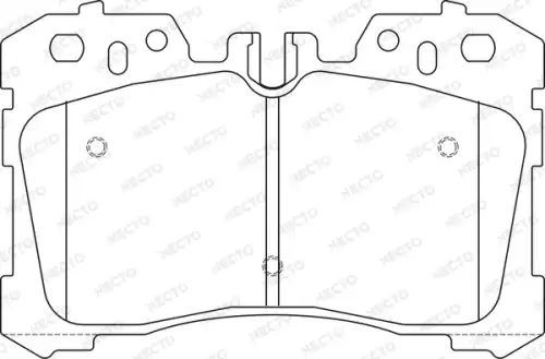 колодки дисковые торм. перед. Lexu FD7464A NECTO