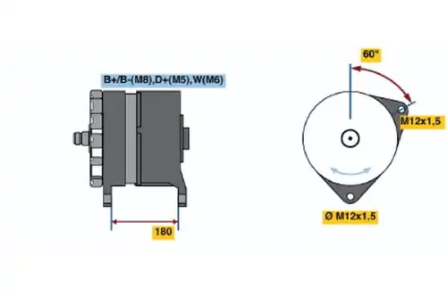 Генератор BOSCH 0 120 689 540