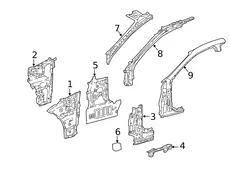BRACKET, FR SIDE PAN 5383650100 TOYOTA / LEXUS