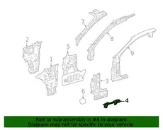 BRACKET, FR SIDE PAN 5383650100 TOYOTA / LEXUS