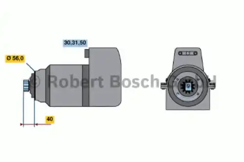Стартер BOSCH 0 986 012 970