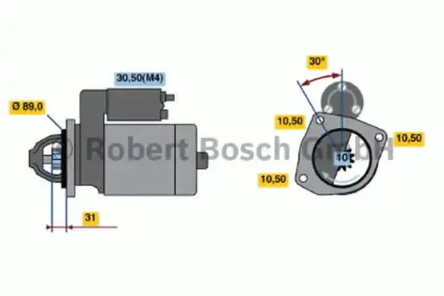 Стартер BOSCH 0 001 368 081