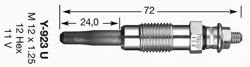 Свеча накаливания NGK Y-923U