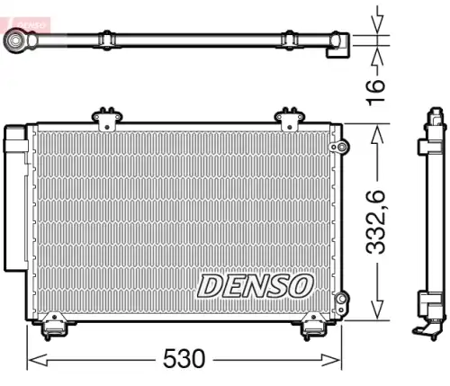 Радиатор кондиционера (конденсатор) DENSO DCN50060