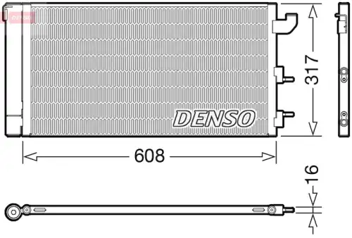 Радиатор кондиционера (конденсатор) DENSO DCN09144
