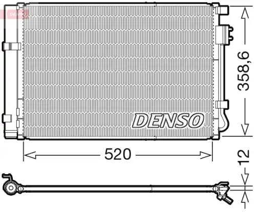 Радиатор кондиционера (конденсатор) DENSO DCN41011