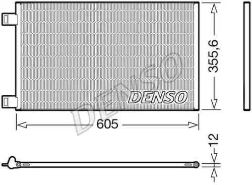 Радиатор кондиционера (конденсатор) DENSO DCN23041