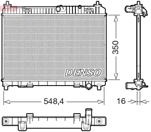 Радиатор системы охлаждения двигателя DENSO DRM10113