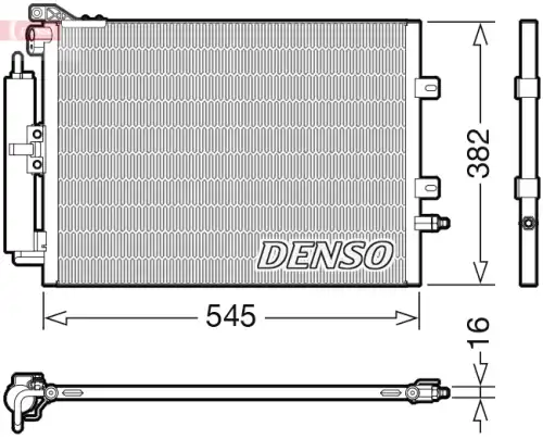 Радиатор кондиционера (конденсатор) DENSO DCN23040