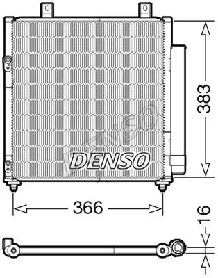 Радиатор кондиционера (конденсатор) DENSO DCN45007