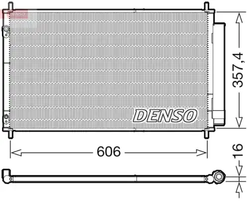 Радиатор кондиционера (конденсатор) DENSO DCN50058