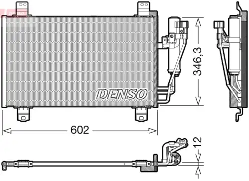 Радиатор кондиционера (конденсатор) DENSO DCN44017