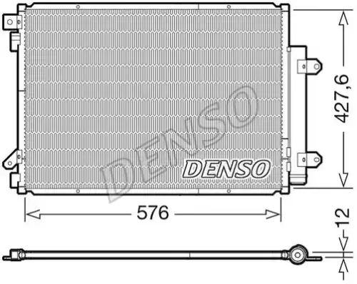 Радиатор кондиционера (конденсатор) DENSO DCN47008