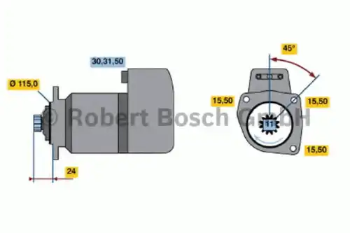 Стартер BOSCH 0 001 417 006