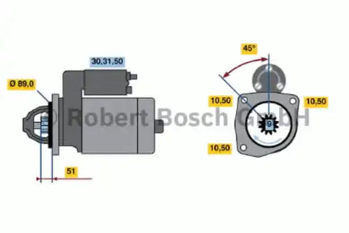 Стартер BOSCH 0 001 416 024