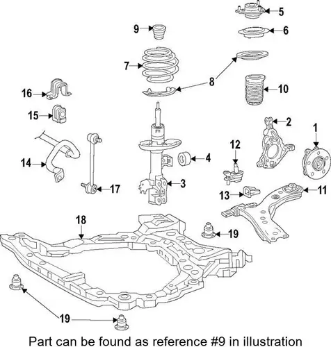 BUMPER, FR SPRING 4833133100 TOYOTA / LEXUS