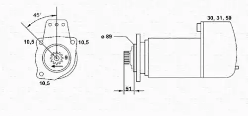 Стартер MAGNETI MARELLI 943252046010