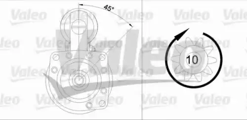 Стартер VALEO 455504