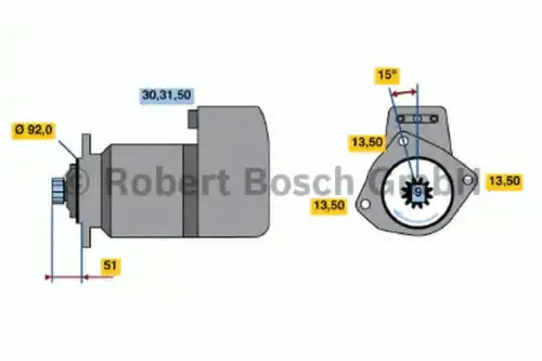 Стартер BOSCH 0 001 416 079