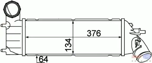 Интеркулер HELLA 8ML 376 776-251