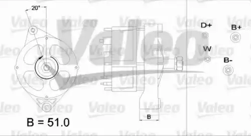Генератор VALEO 436590